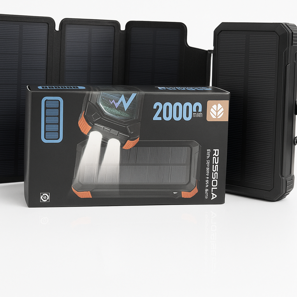 Panel Solar Power Bank 20.0000 mAh portatil