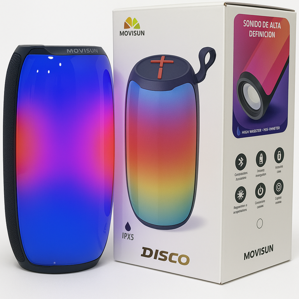 Parlante Movisun Disco RGB
