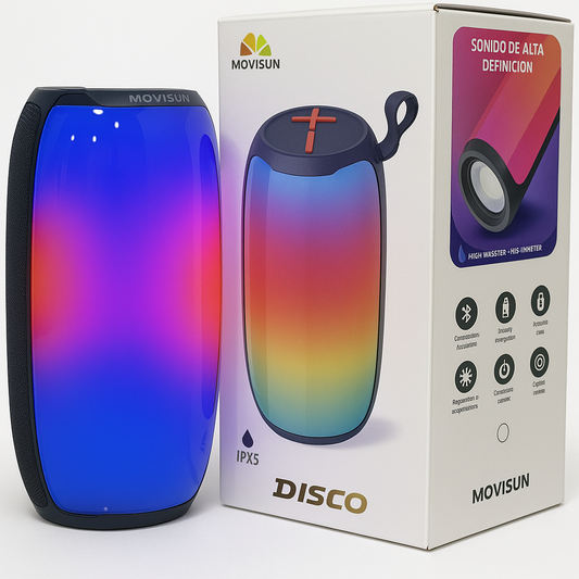 Parlante Movisun Disco RGB